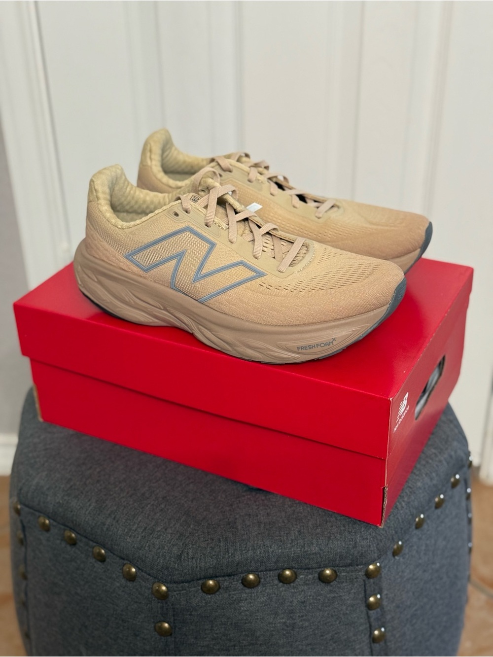 New Balance Fresh Foam X 1080v14 Men’s 8 Beige Taupe Tan Running Shoes